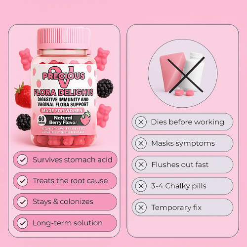 PreciousV - Flora Delights Vaginal Probiotic Gummies - PreciousV
