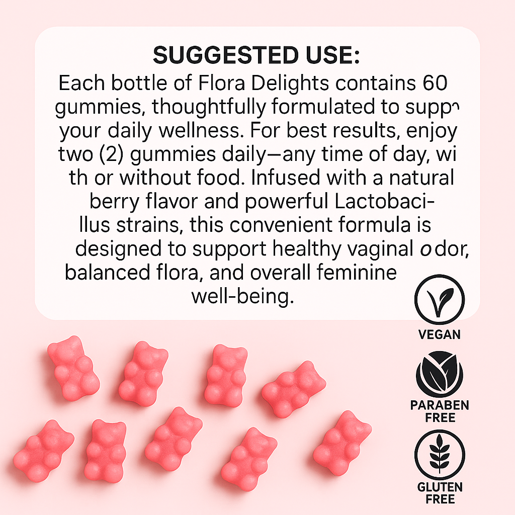 PreciousV - Flora Delights Vaginal Probiotic Gummies - PreciousV